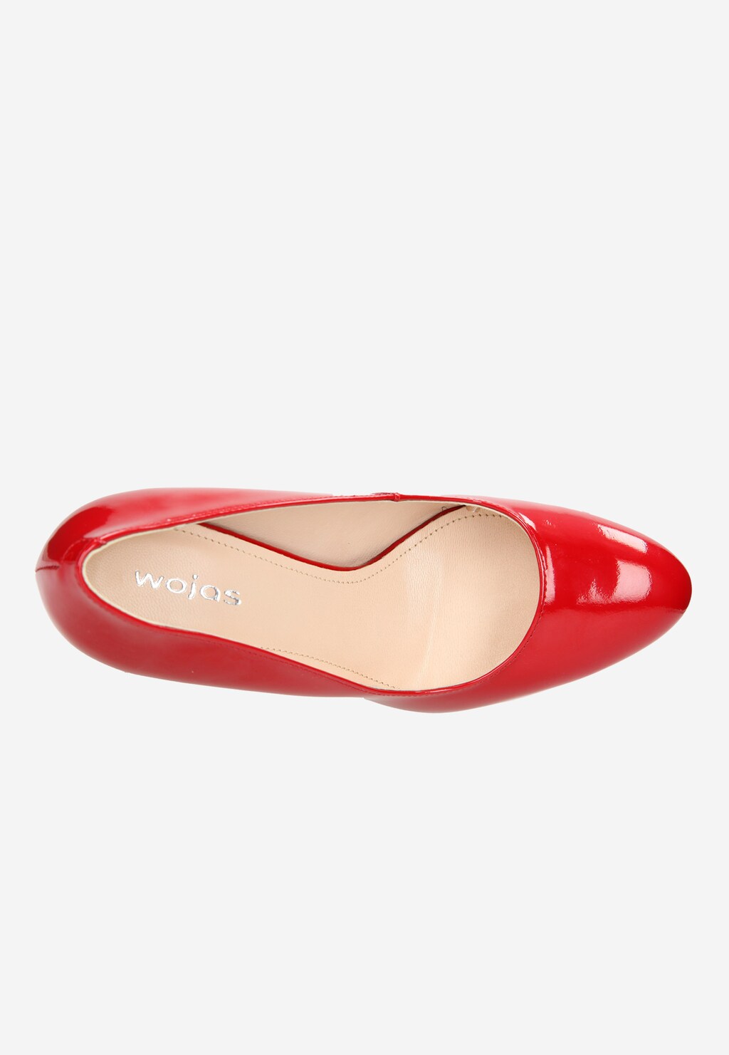 Czerwone damskie czółenka 7354-35 Widok 4