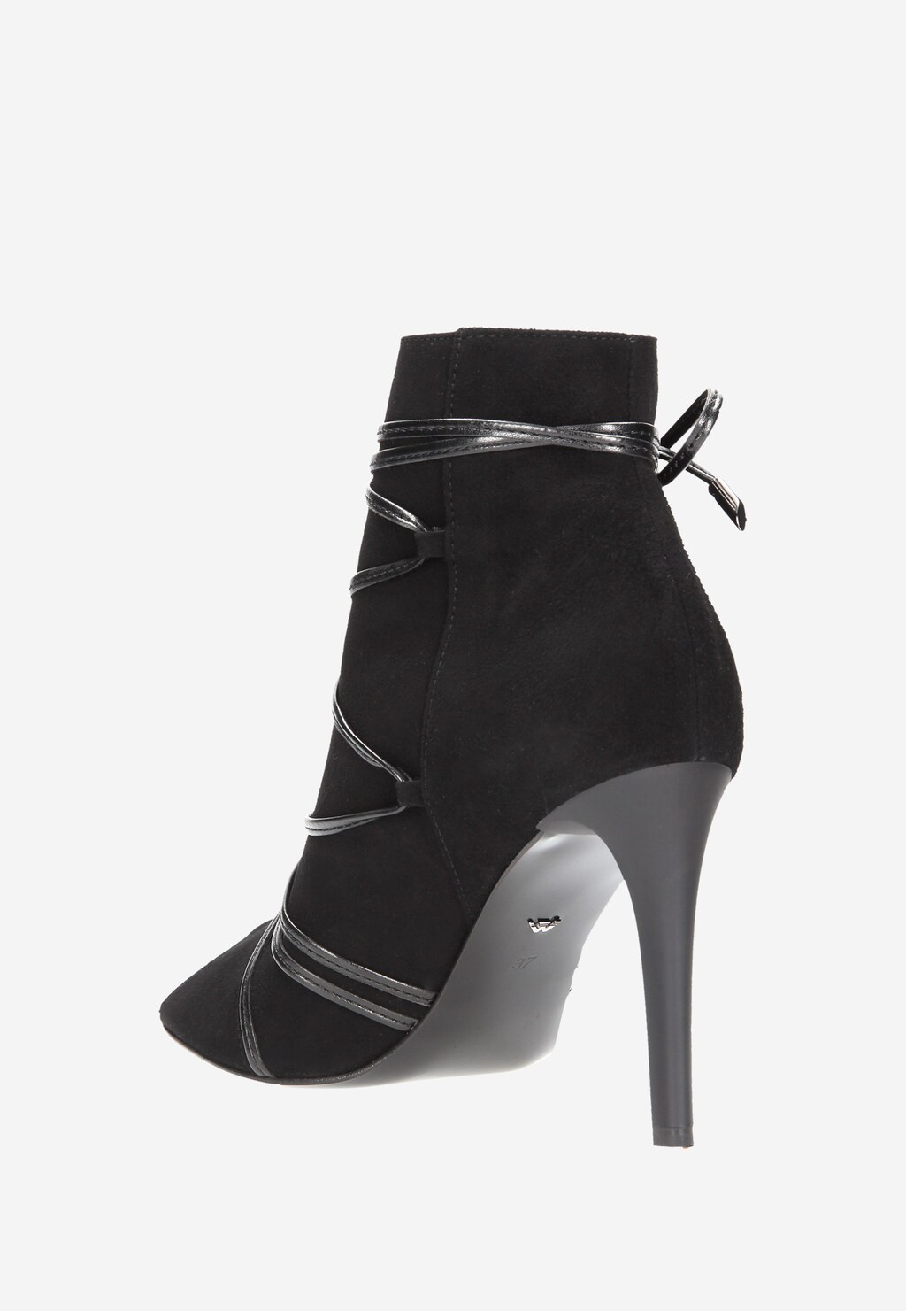 Czarne damskie botki 7550-61 Widok 3