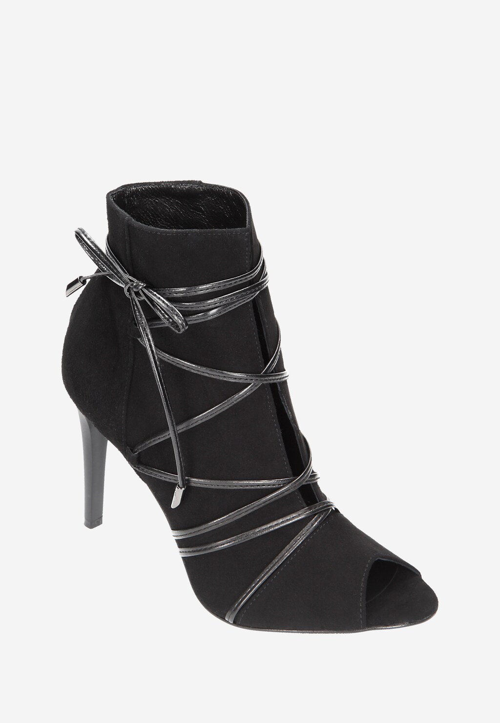 Czarne damskie botki 7550-61 Widok 2