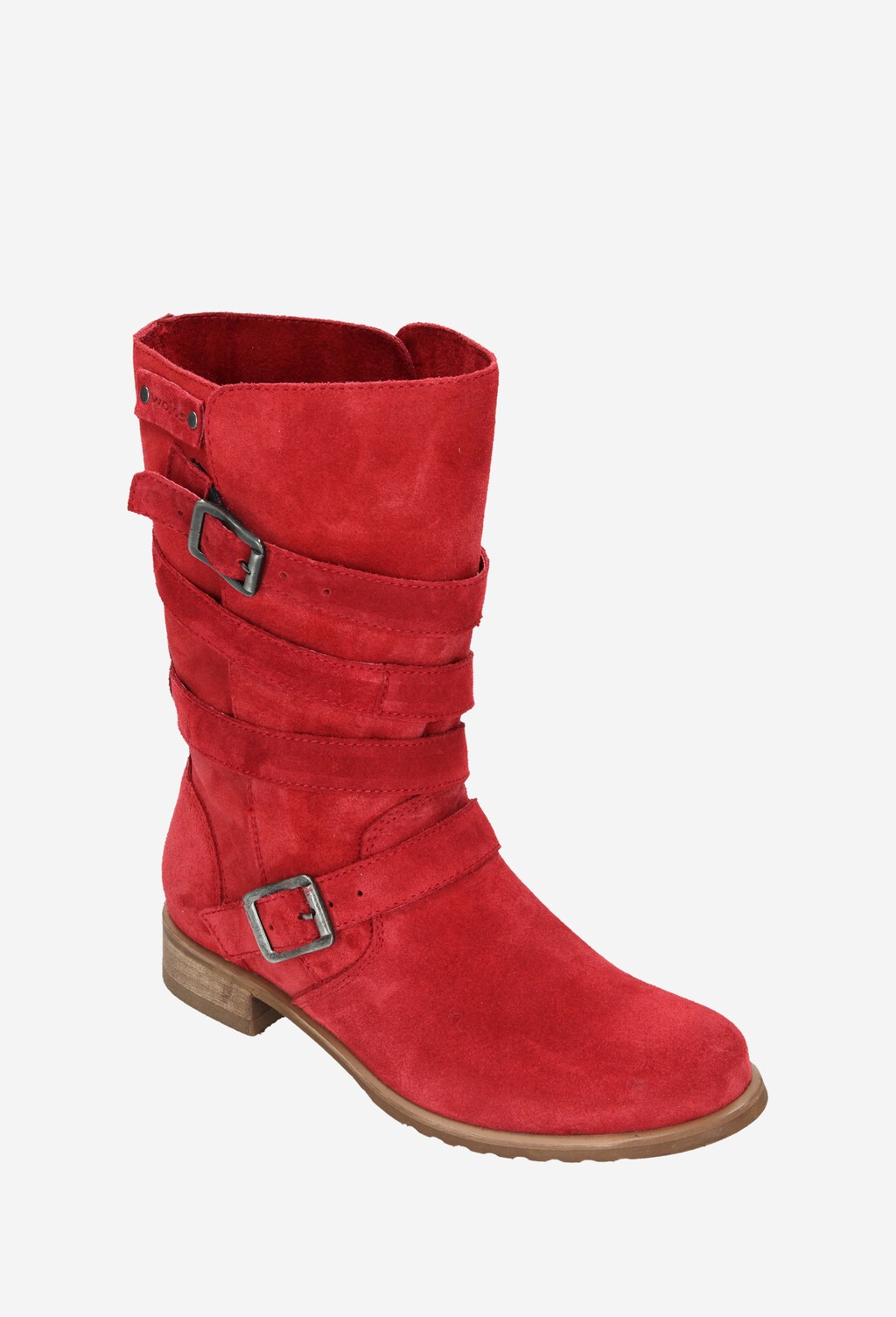 Czerwone damskie botki 6612-65 Widok 2