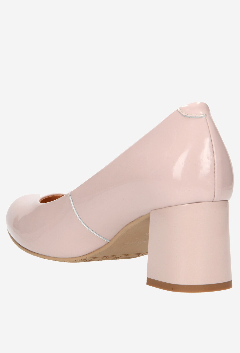 Jasnoróżowe damskie czółenka 7378-34 Widok 3
