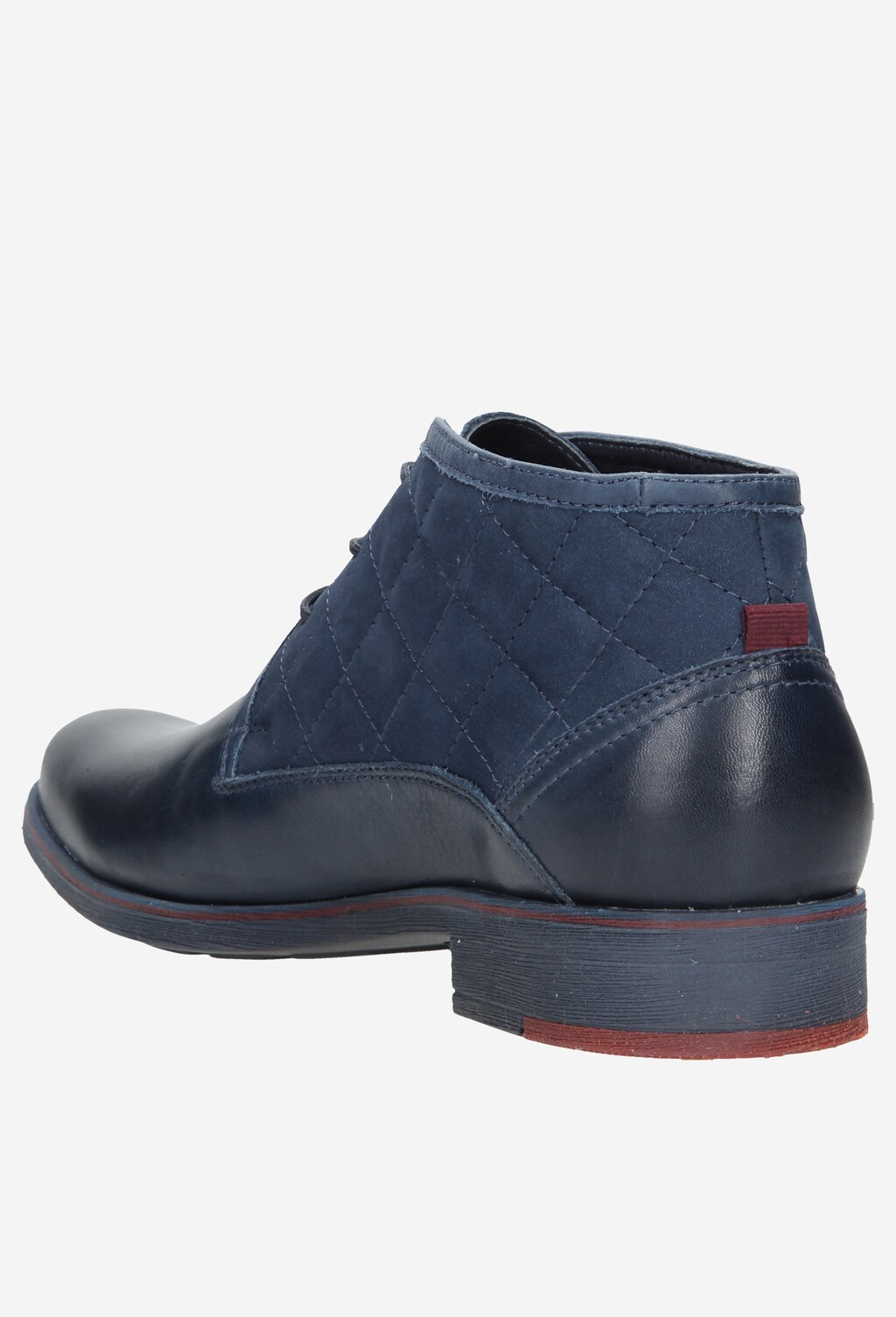 Granatowe męskie trzewiki 6208-76 Widok 3