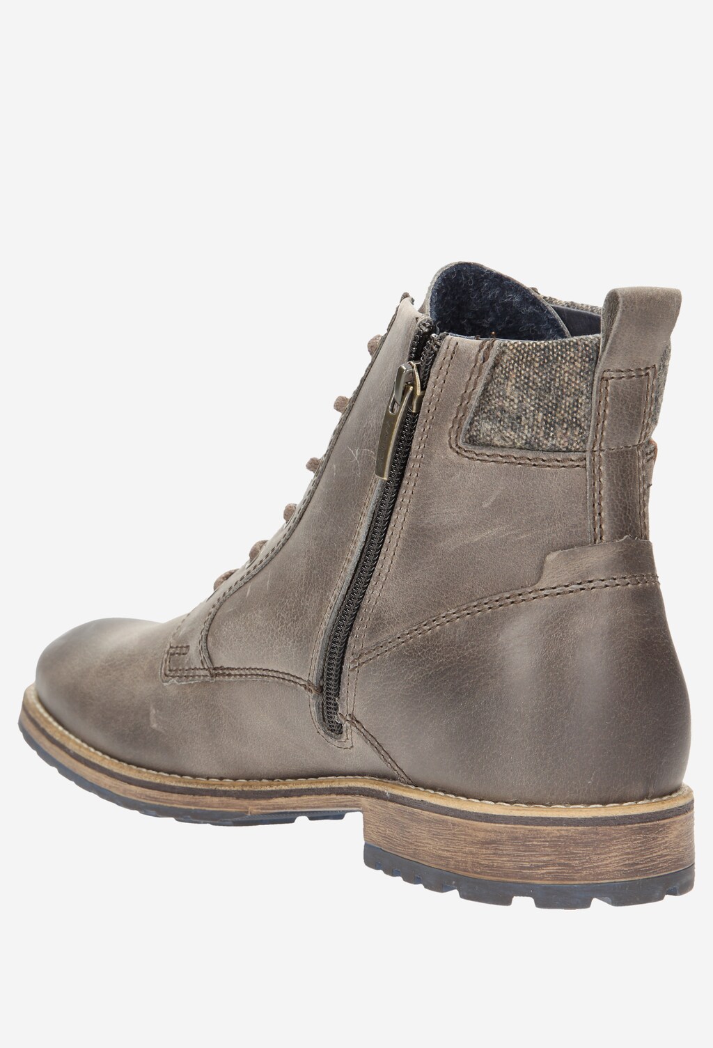 Brązowe męskie trzewiki 6218-92 Widok 3