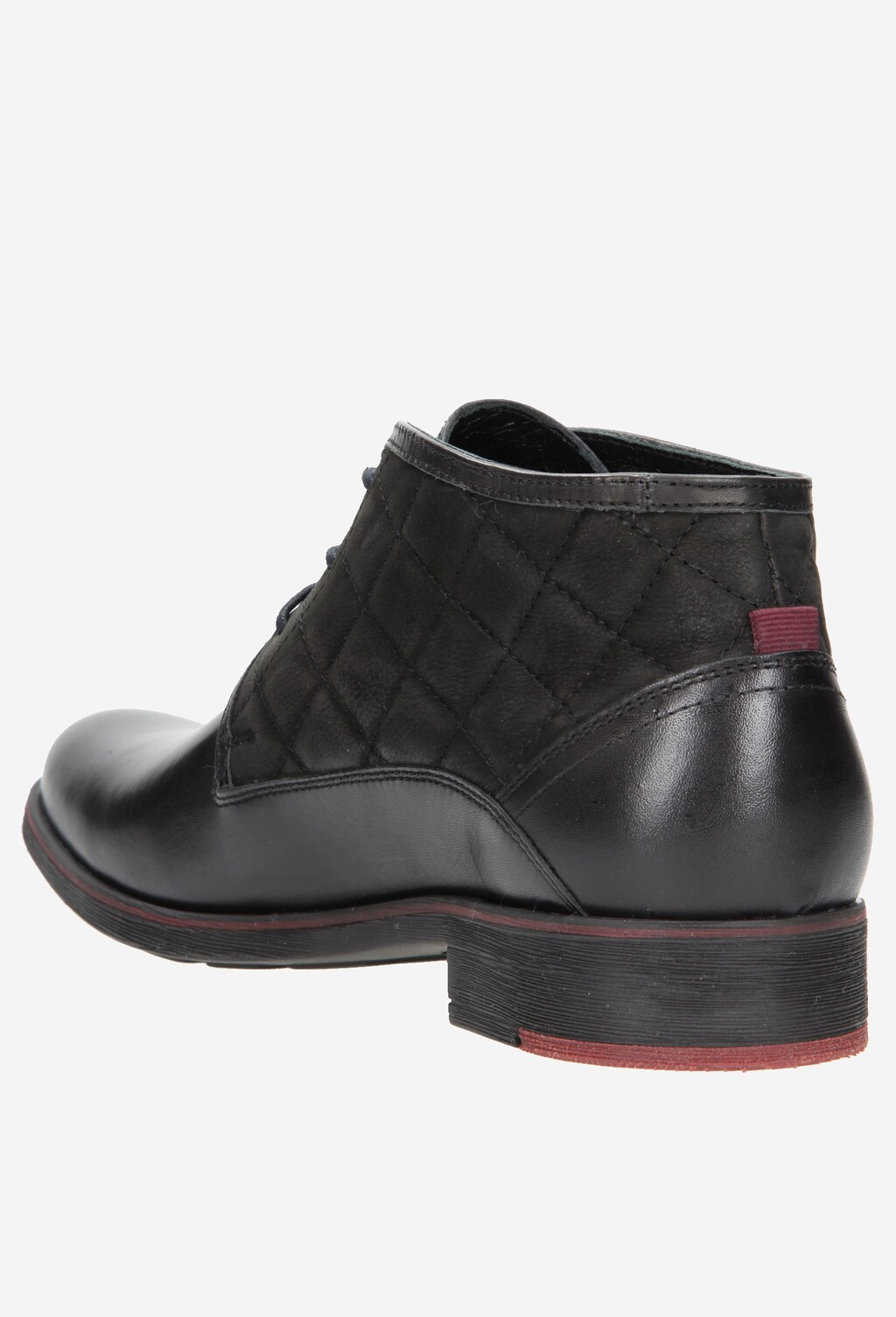 Czarne męskie trzewiki 6208-71 Widok 3