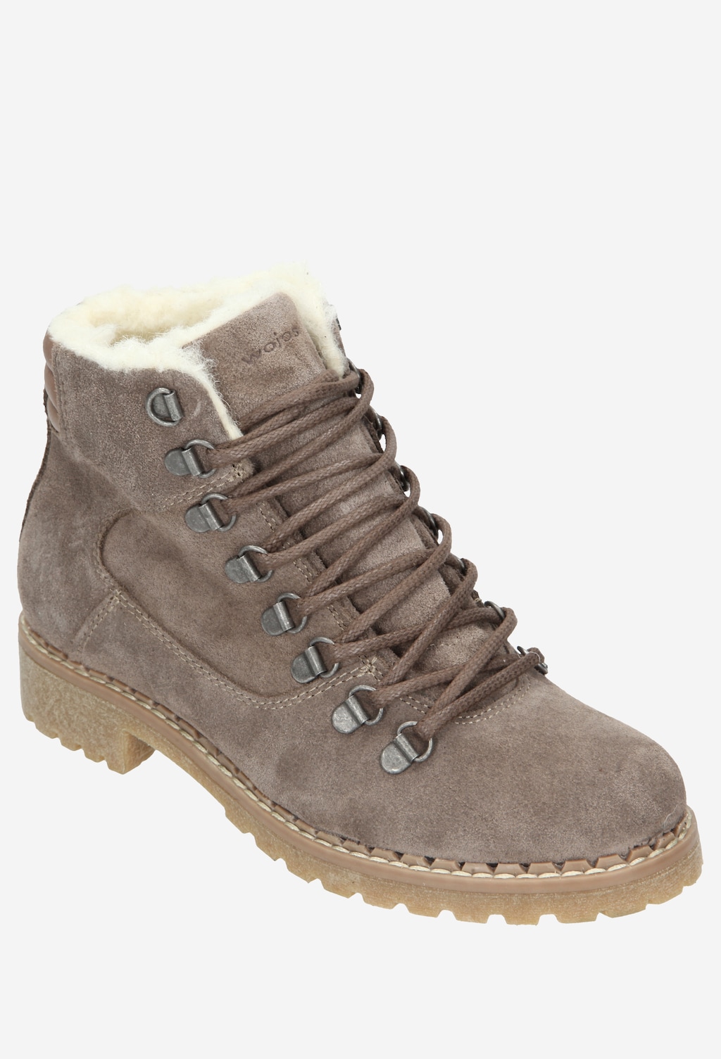 Beżowe damskie trzewiki 5663-64 Widok 2