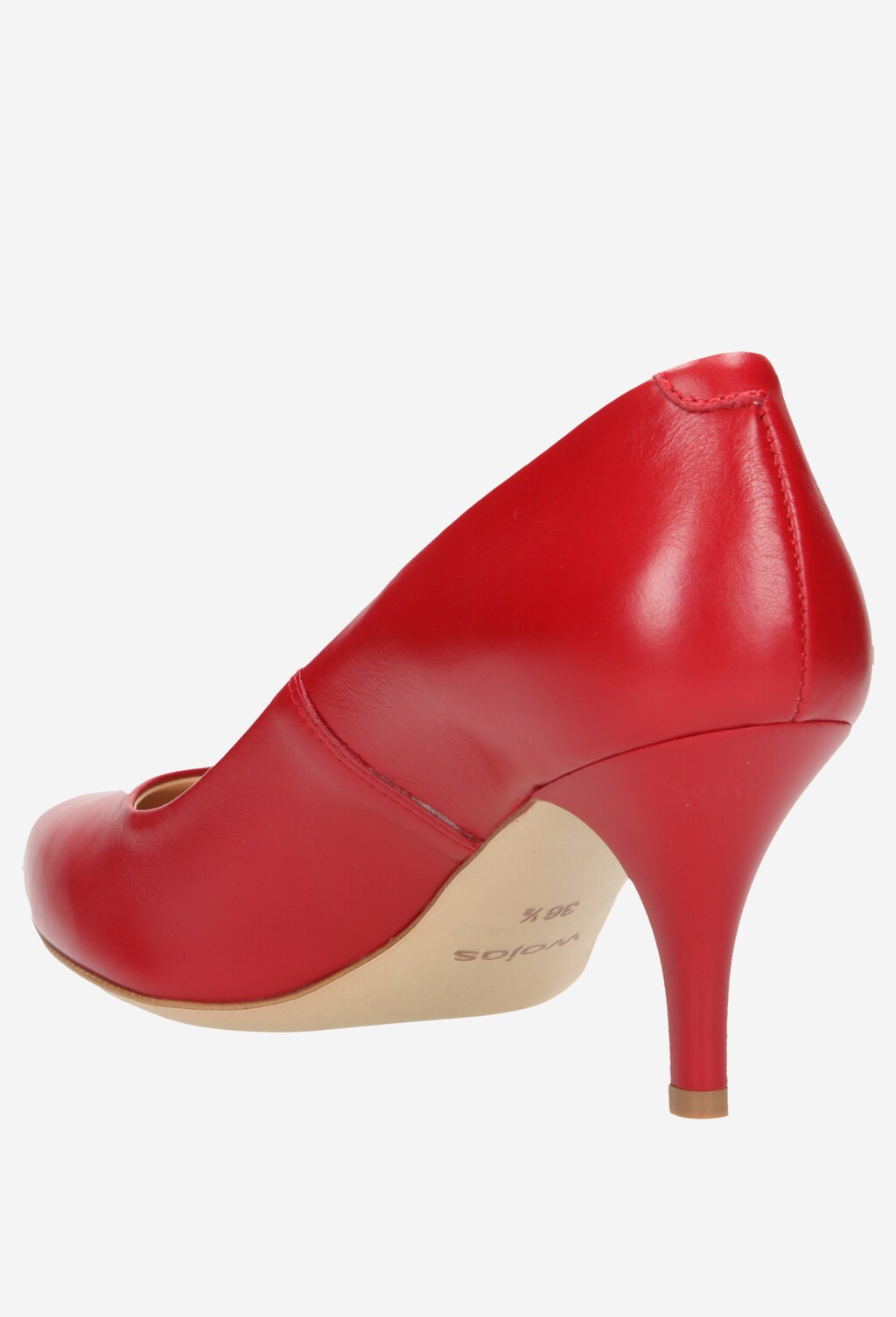 Czerwone damskie czółenka 4408-53 Widok 4