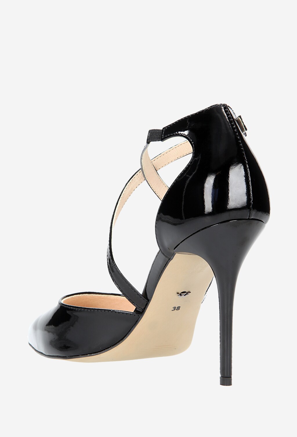 Czarne damskie czółenka 7357-31 Widok 3