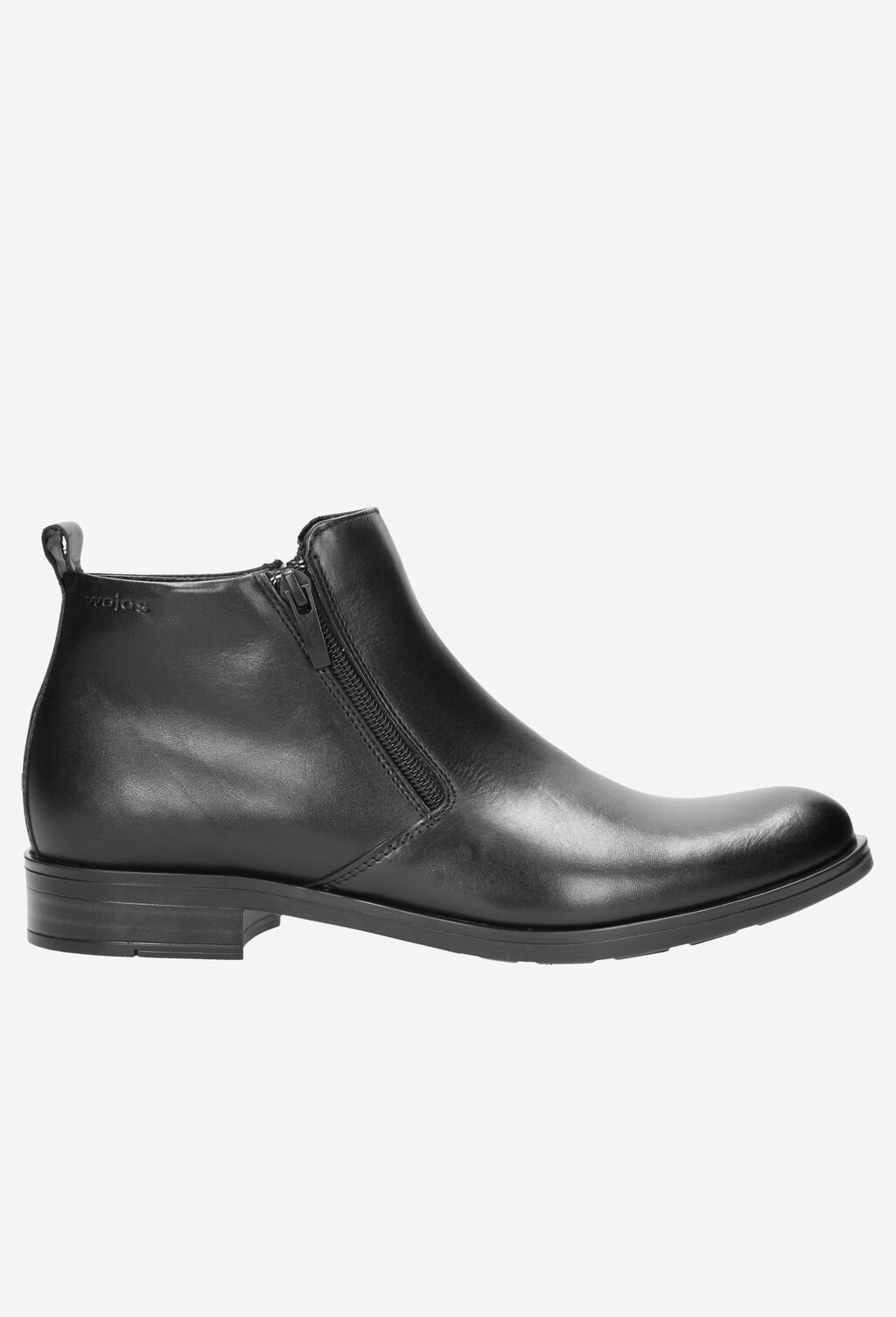 Czarne wygodne botki męskie z zamkami 6154-51 Widok 1