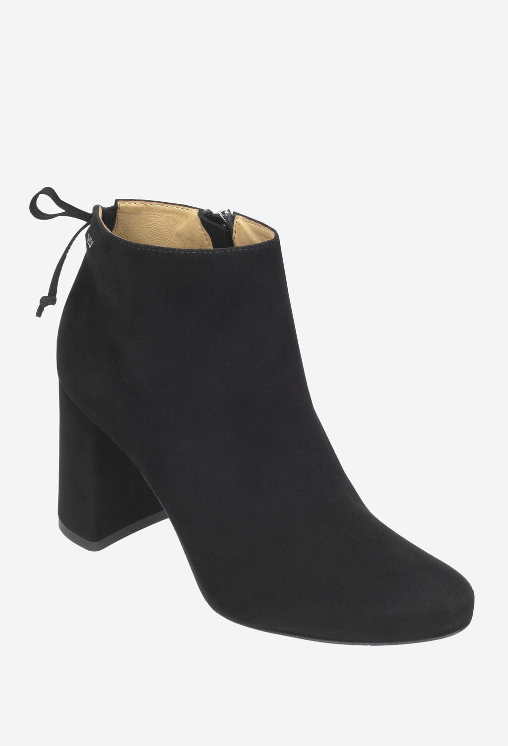 Černé boty na podpatku block heels 7570-61 Widok 2