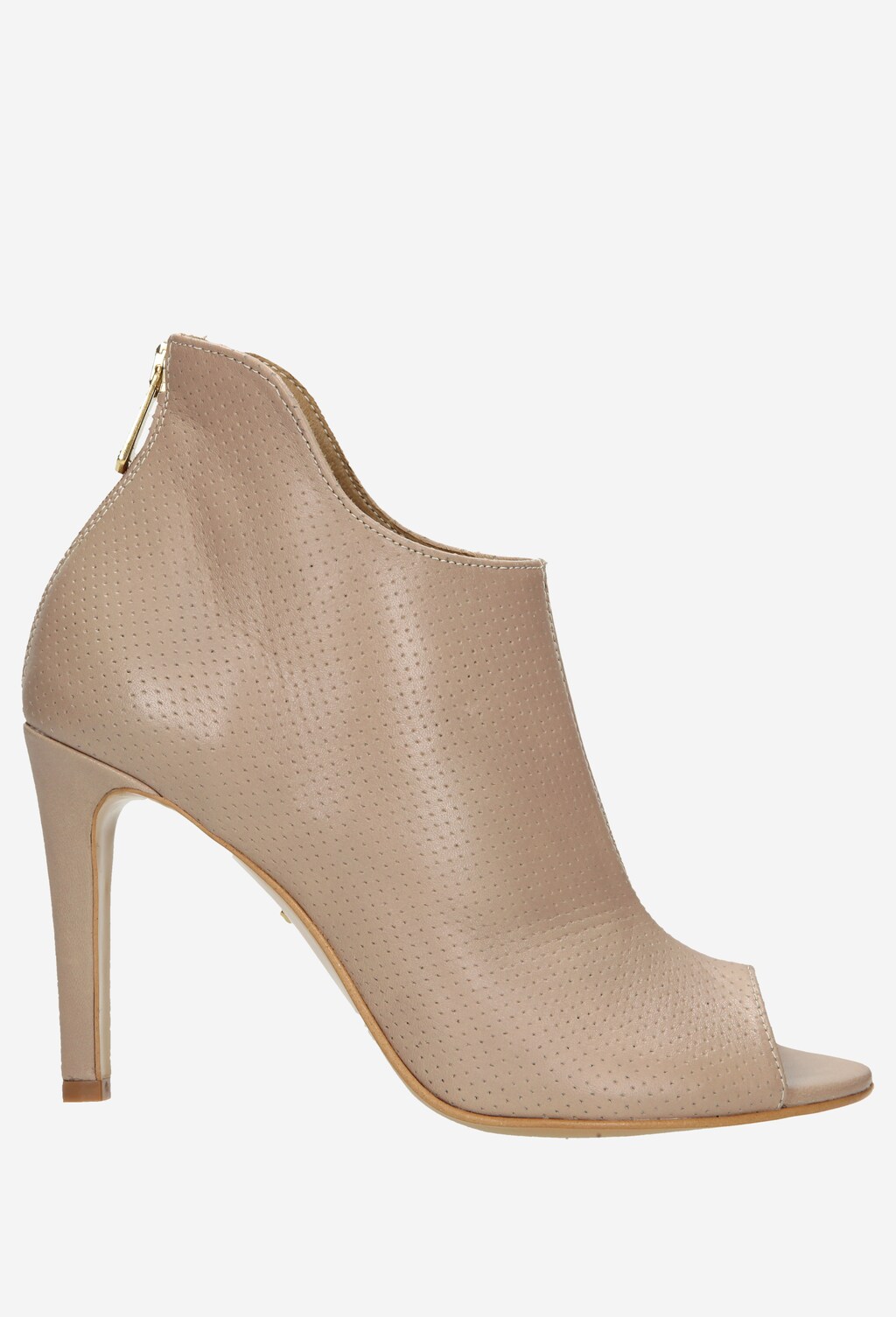 Béžové dámské boty na podpatku 7559-54 Widok 1