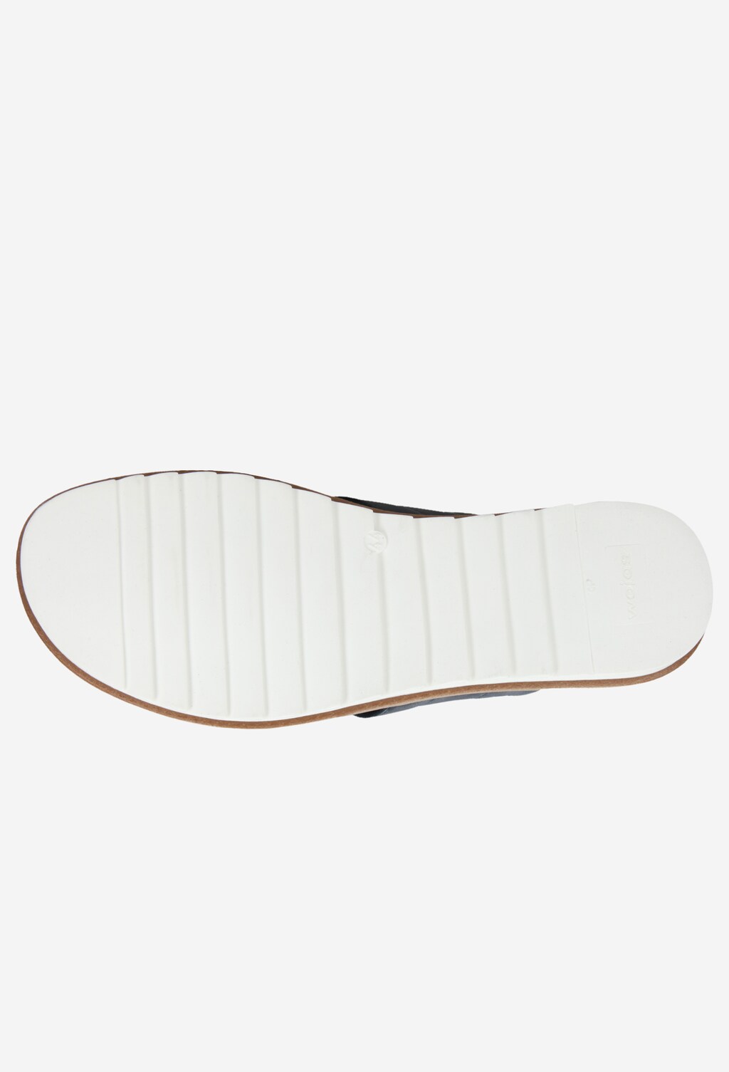 Granatowe sandały męskie na białej podeszwie 7303-56 Widok 5