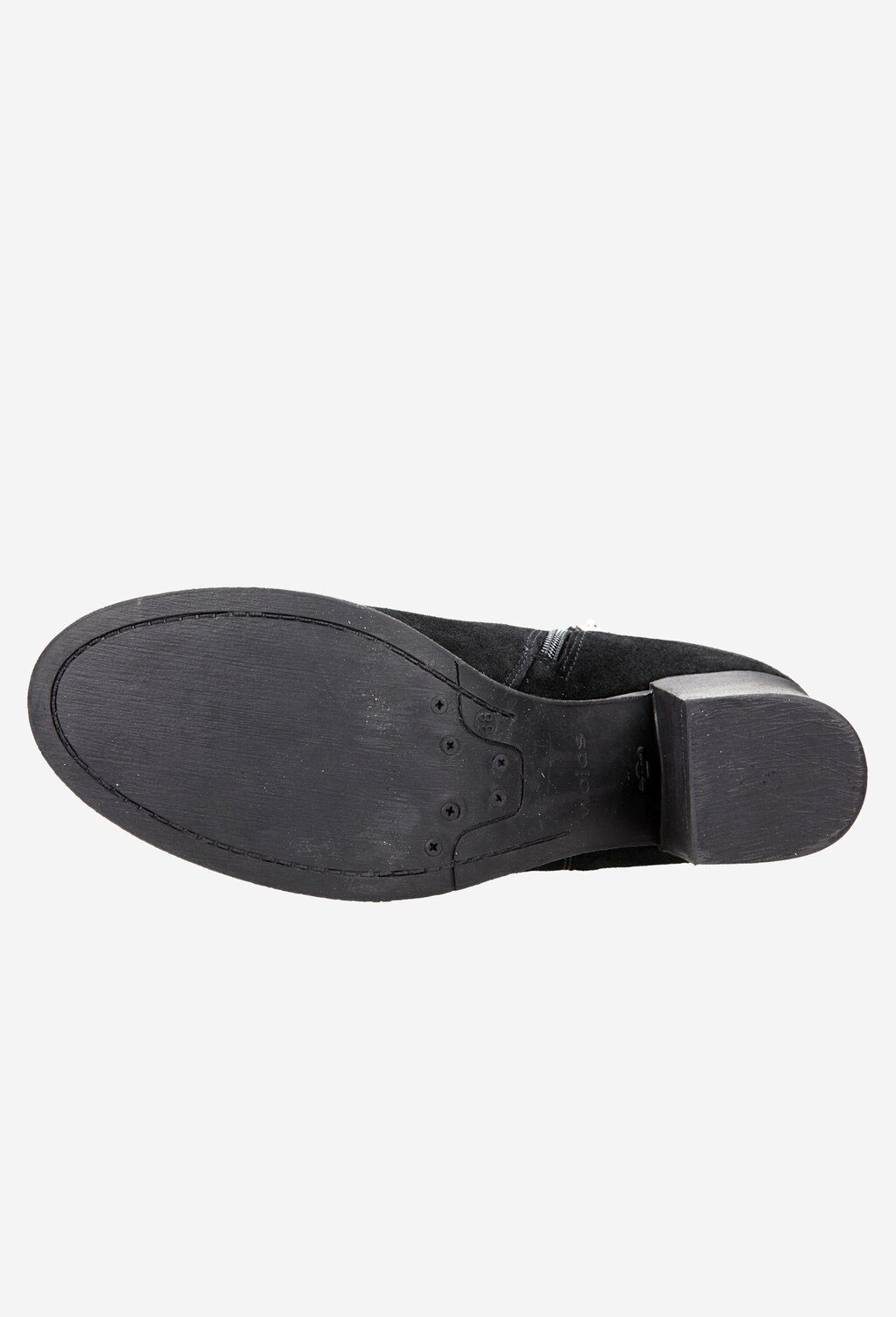 Czarne botki damskie ze srebrnymi frędzlami 6573-61 Widok 6