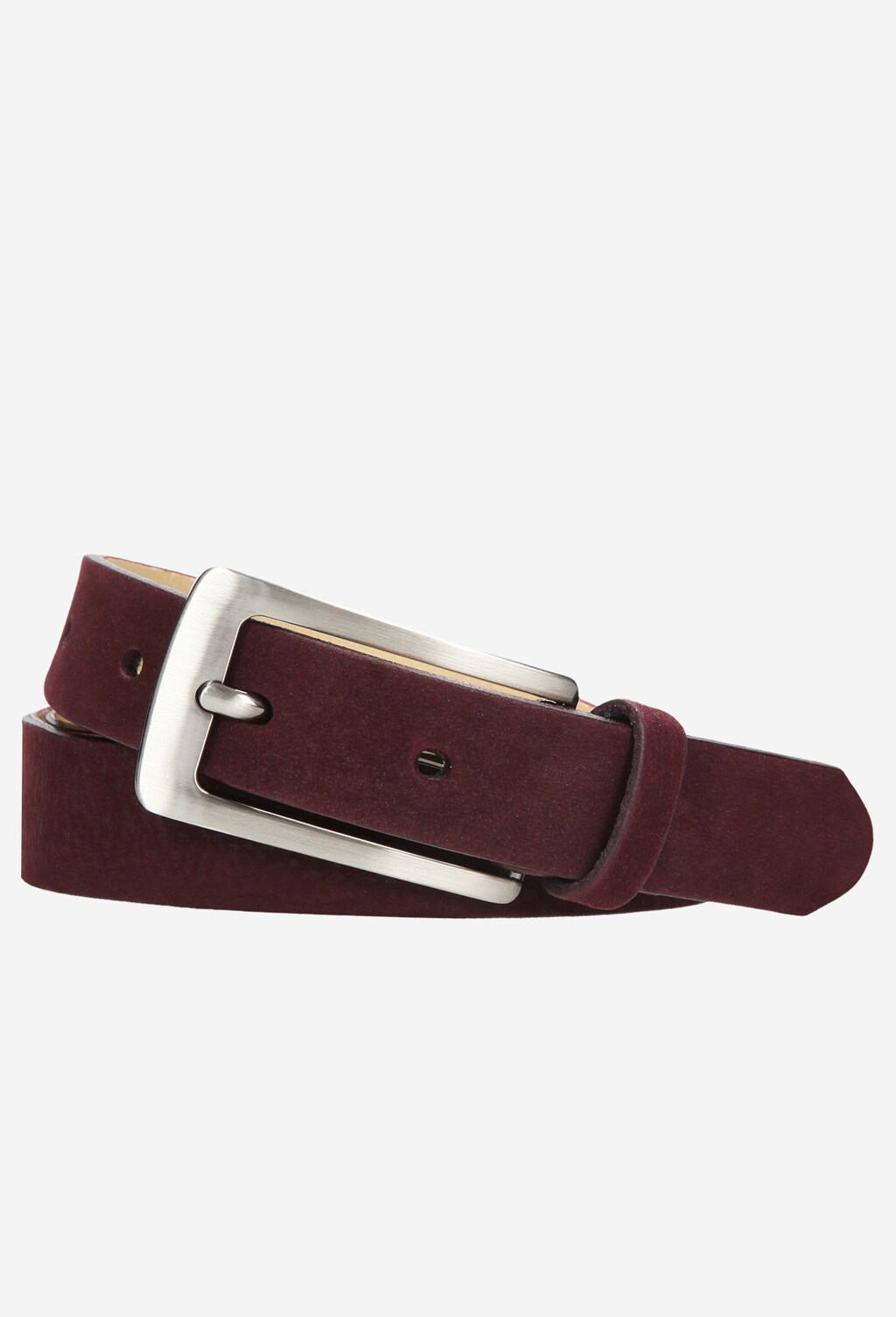 Bordowy skórzany pasek damski 7968-25 Widok 1
