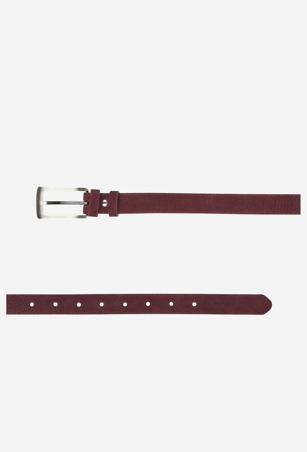 Bordowy skórzany pasek damski 7968-25 Widok 4