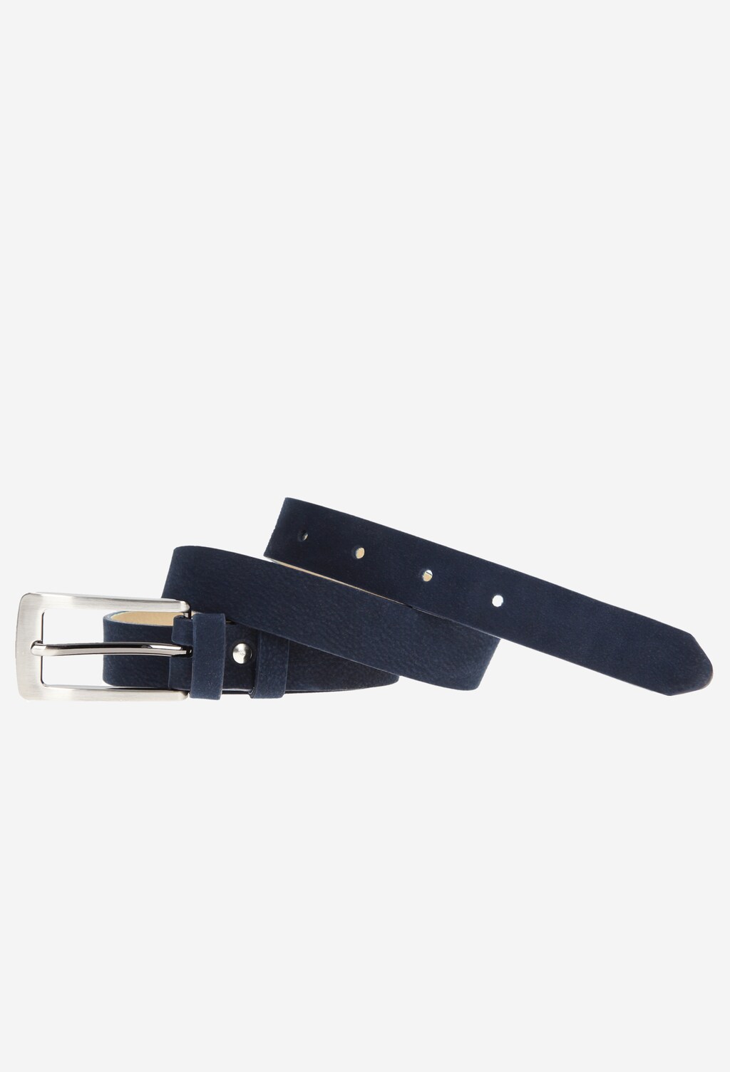 Granatowy skórzany pasek damski 7968-26 Widok 2