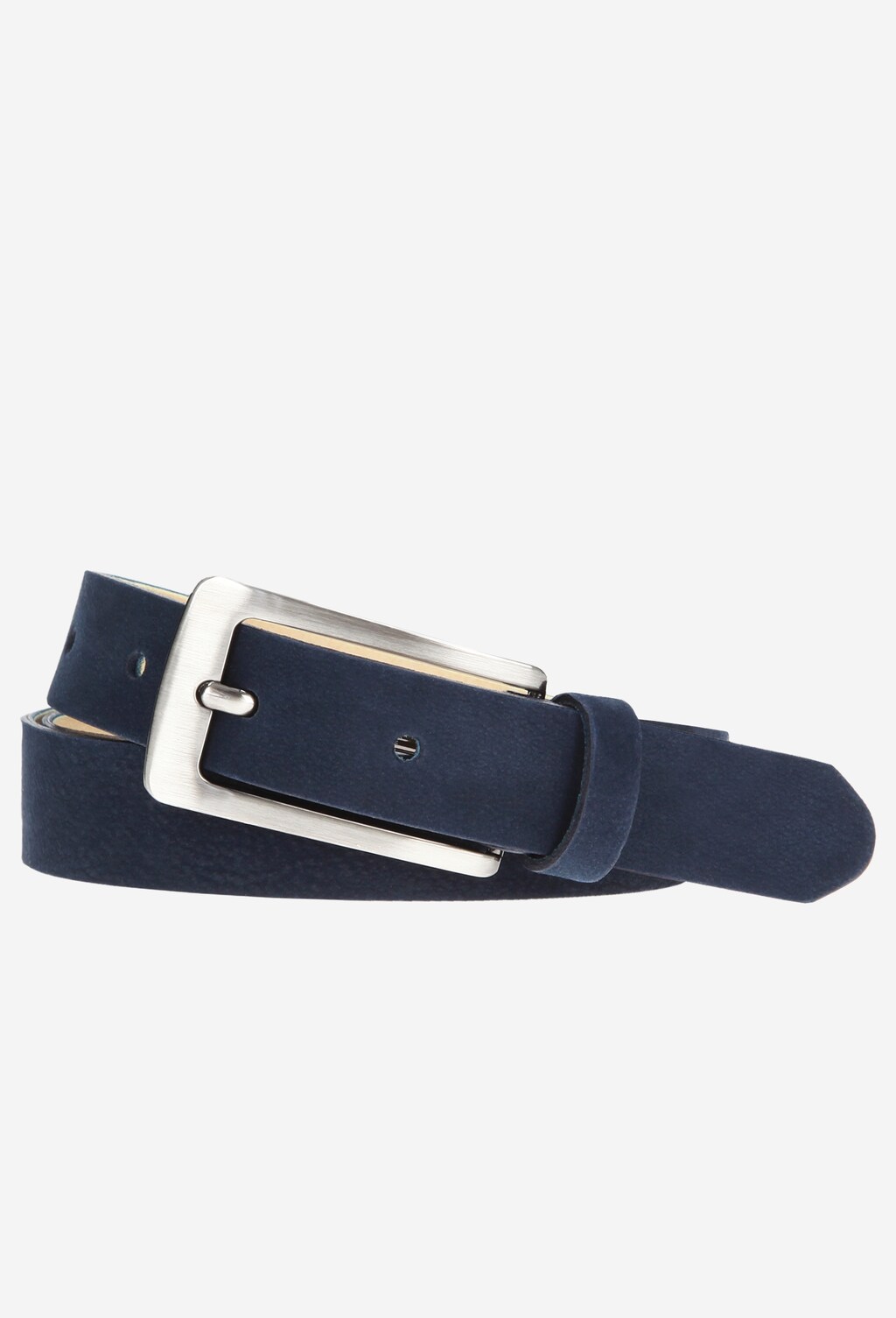 Granatowy skórzany pasek damski 7968-26 Widok 1