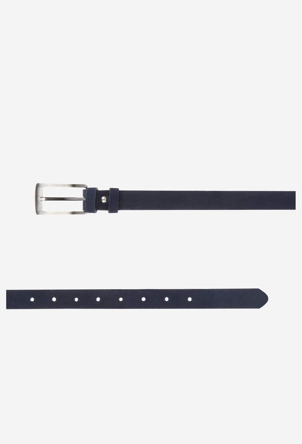 Granatowy skórzany pasek damski 7968-26 Widok 4