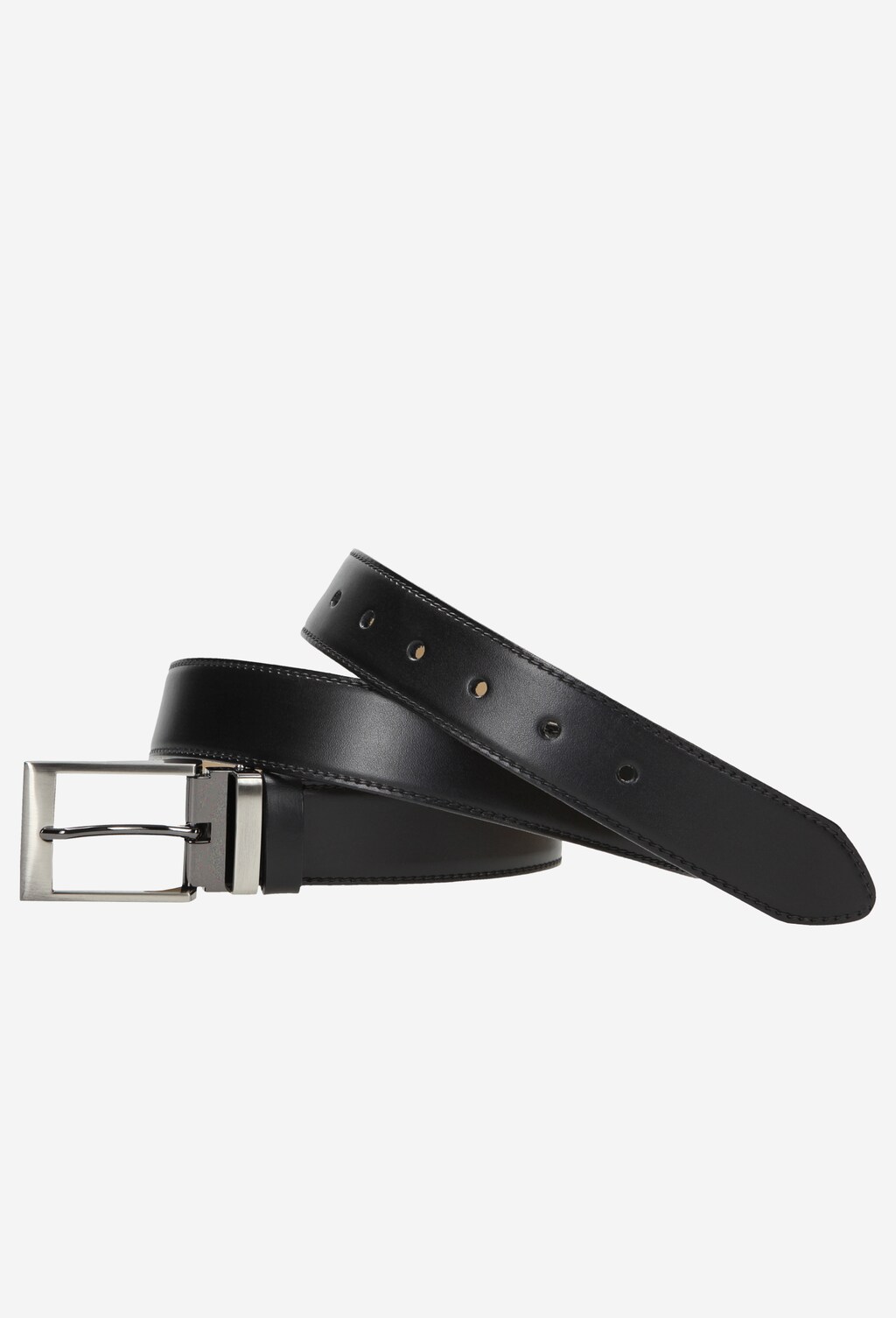 Skórzany czarny pasek męski 7980-51 Widok 2