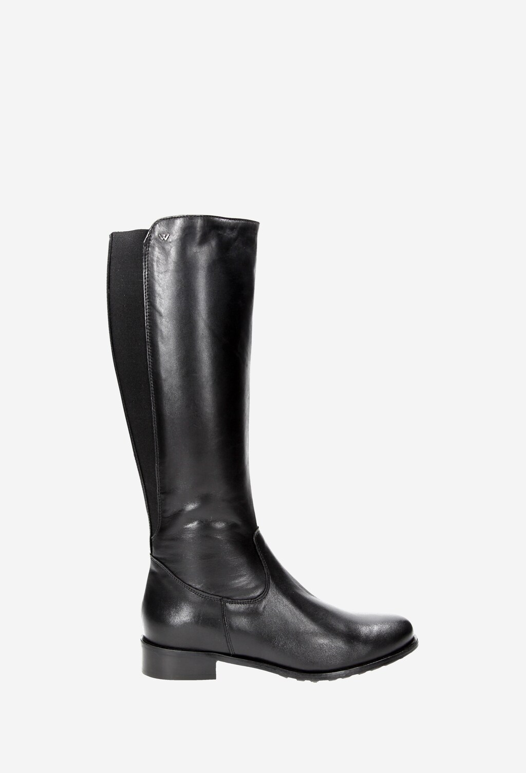 Czarne wygodne kozaki damskie z wszytą gumą 7727-51 Widok 1