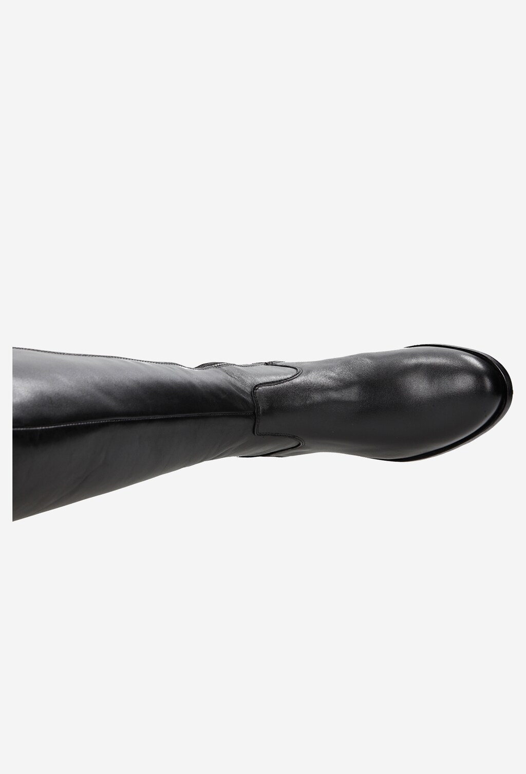 Czarne wygodne kozaki damskie z wszytą gumą 7727-51 Widok 4