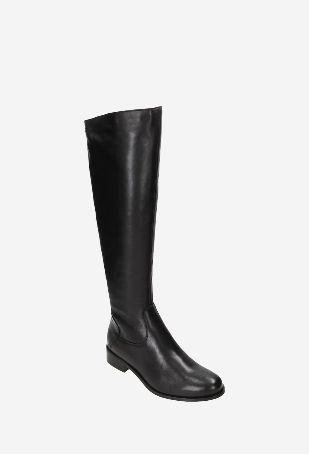 Czarne klasyczne kozaki damskie na płaskiej podeszwie 7721-51 Widok 3