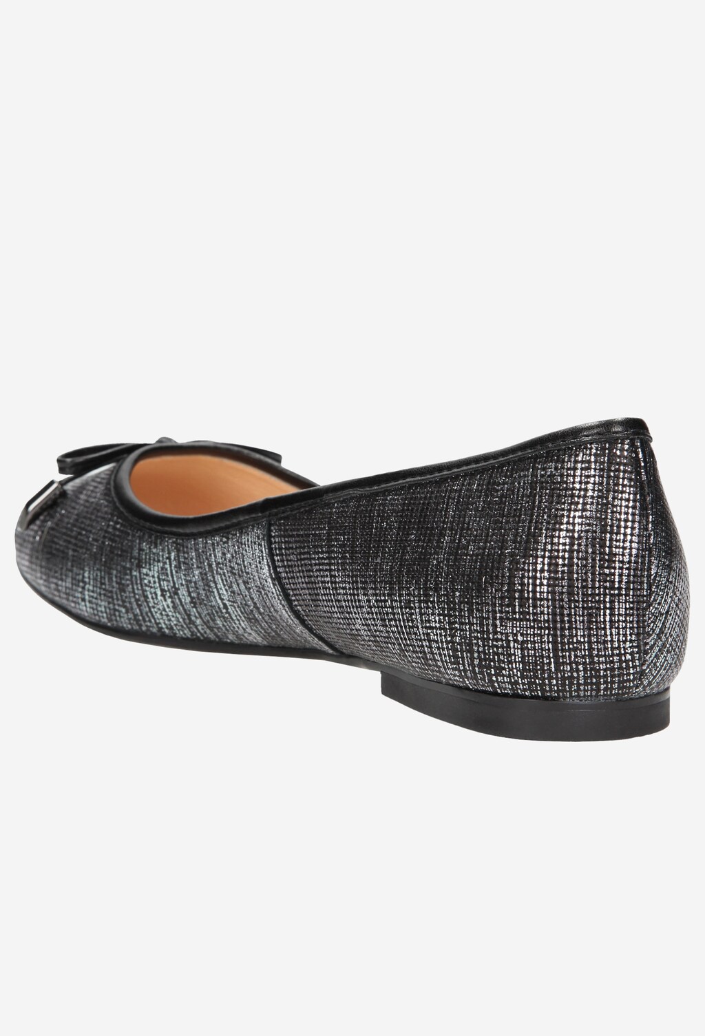 Tmavě stříbrné dámské baleríny 7428-69 Widok 4