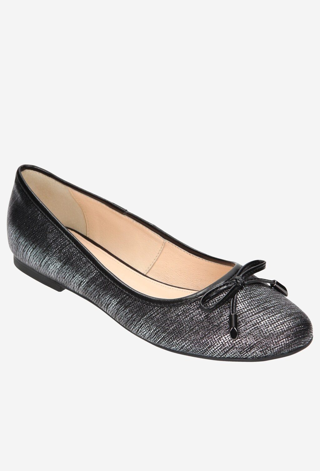 Tmavě stříbrné dámské baleríny 7428-69 Widok 3