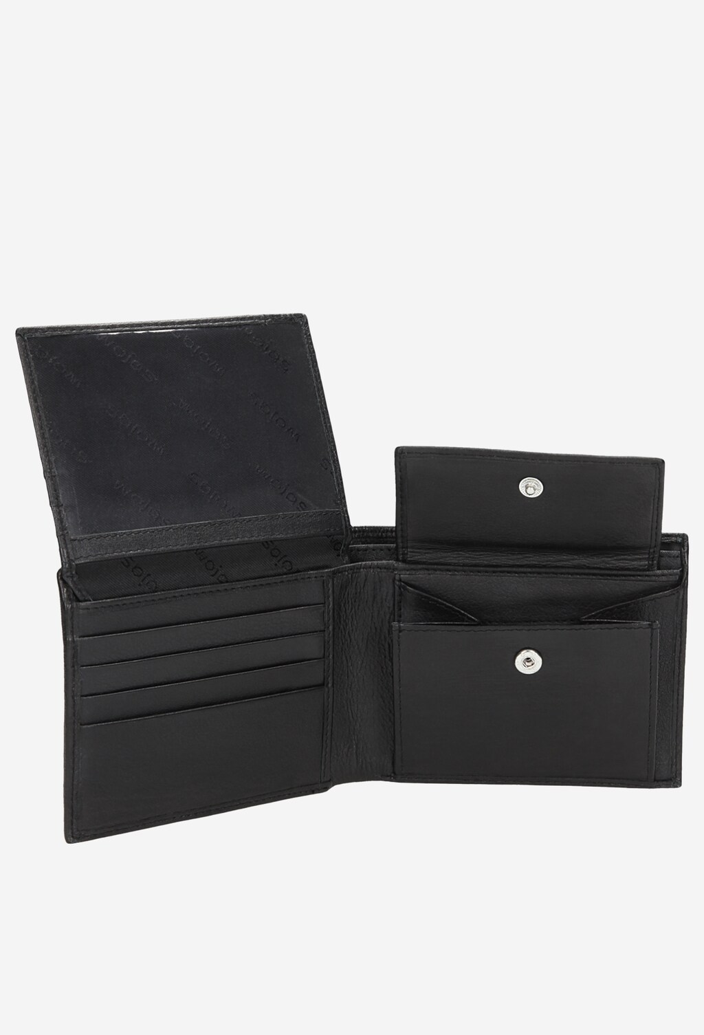Klasyczny czarny portfel męski 7937-51 Widok 5