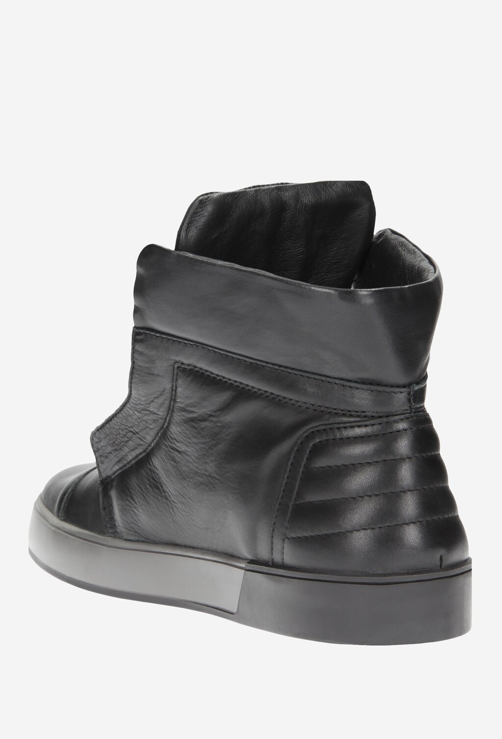 Czarne sznurowane trzewiki męskie 7224-51 Widok 3