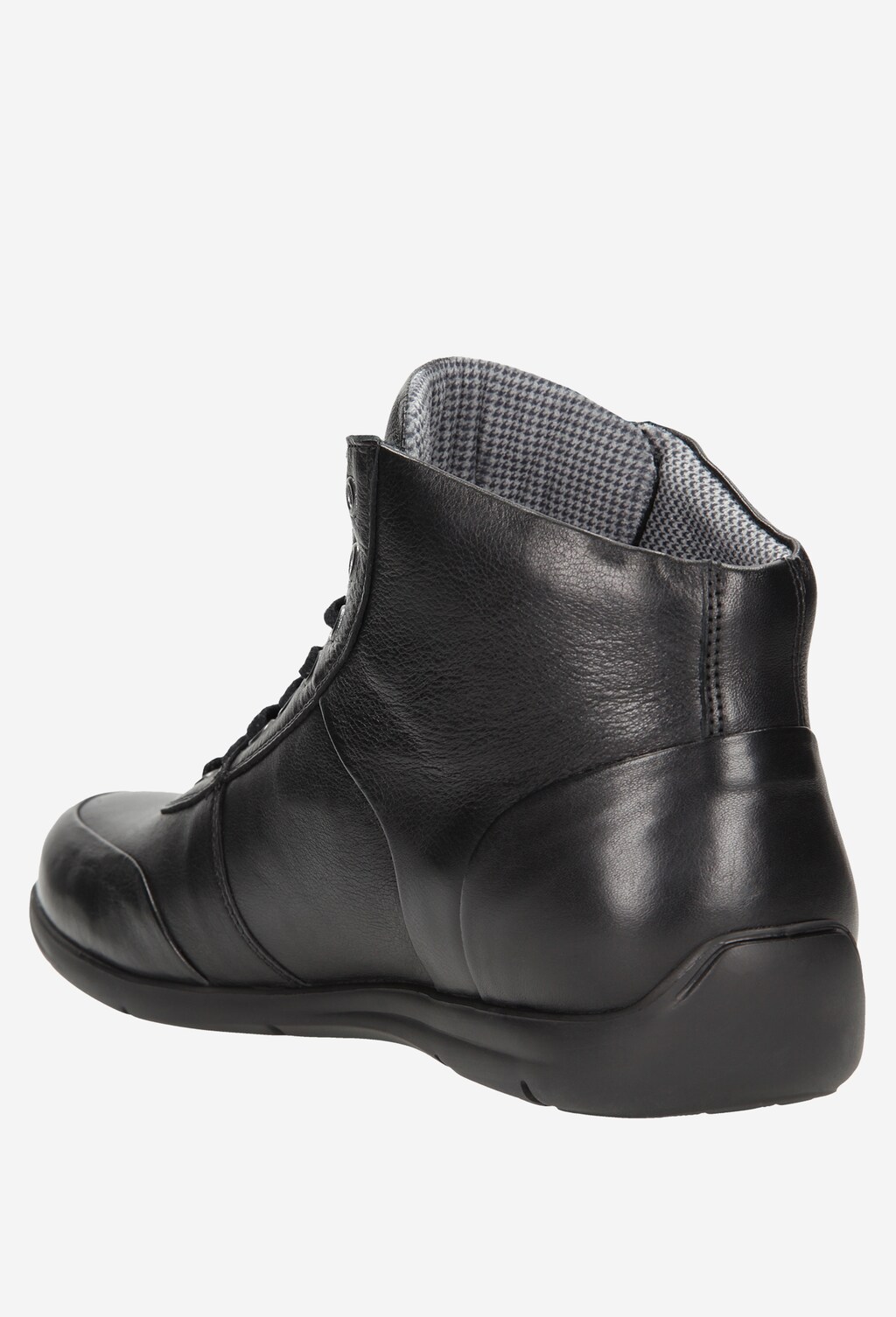 Czarne zimowe trzewiki męskie sznurowane 7232-51 Widok 3