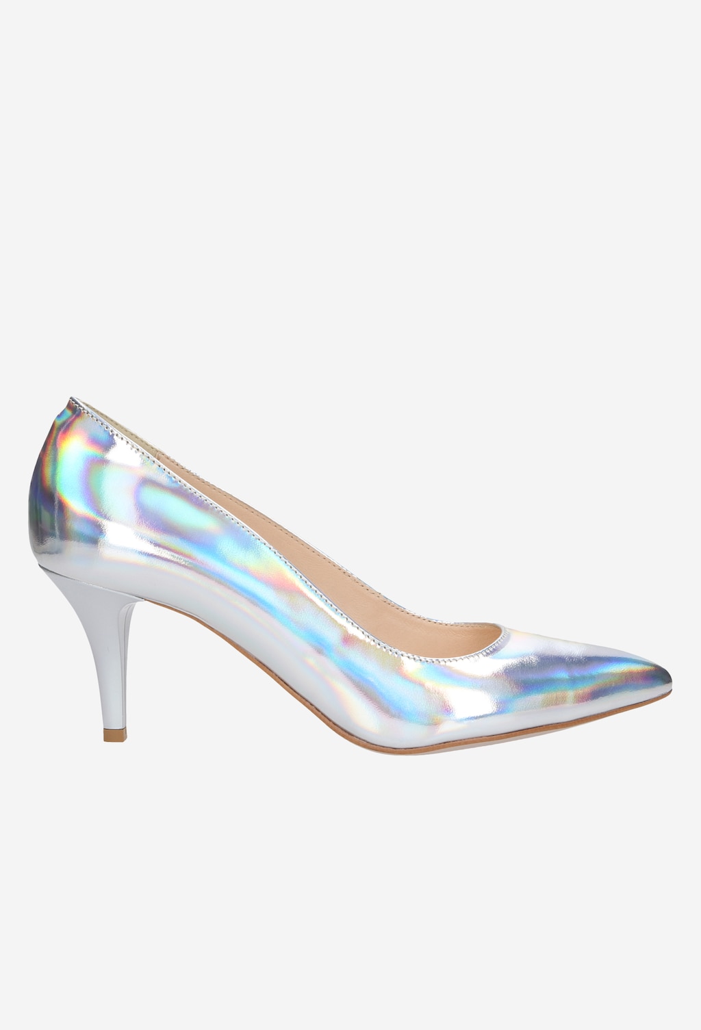 Srebrne damskie czółenka 7360-59 Widok 1