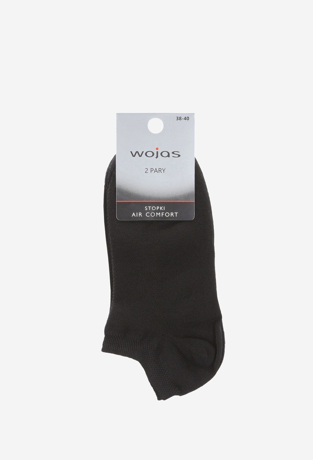 Czarne bezszwowe stopki air comfort 2 pary 8984-51 Widok 2