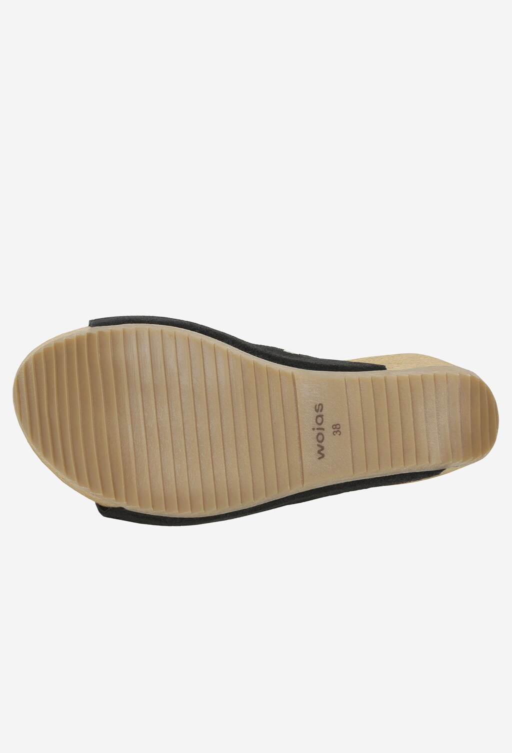 Czarne klapki damskie na koturnie ze srebrnymi nitami 8761-61 Widok 5