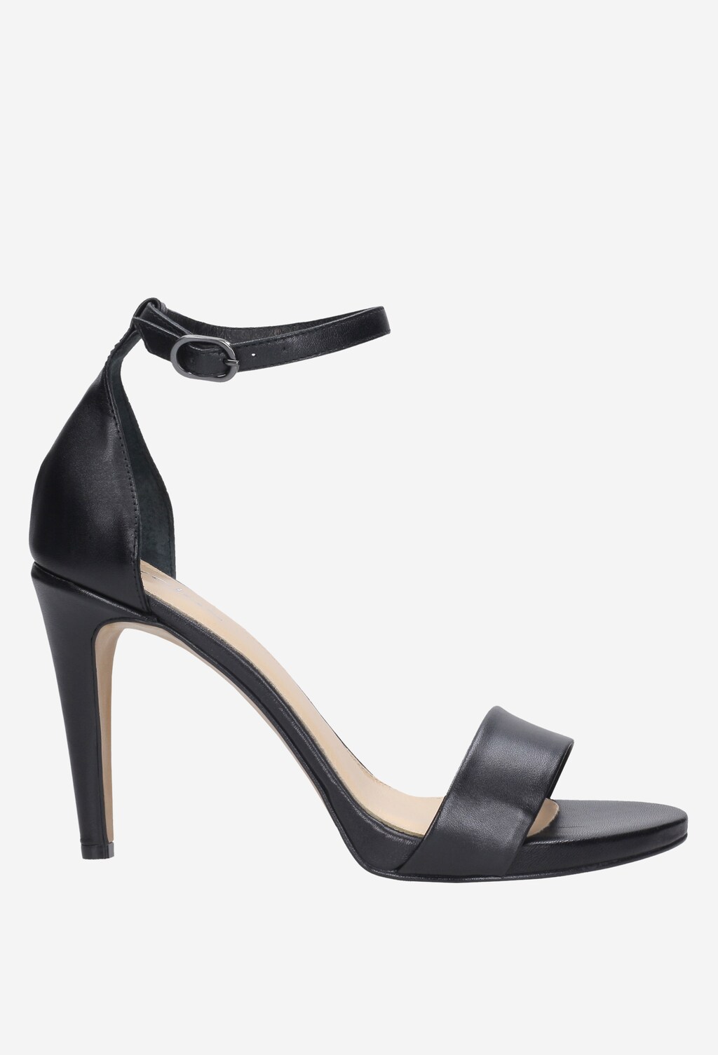 Klasyczne czarne sandały damskie na szpilce 8831-51 Widok 1