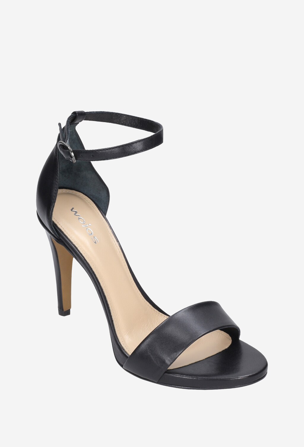 Klasyczne czarne sandały damskie na szpilce 8831-51 Widok 2