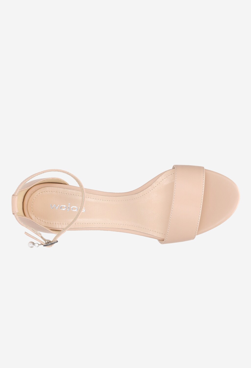 Różowe sandały damskie na klocku z zakrytą piętą 8796-54 Widok 4