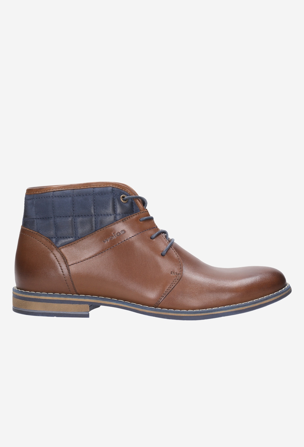 Dvojfarebné pánske zimné čižmy z nubuk a lícovej kože 8213-72 Widok 1