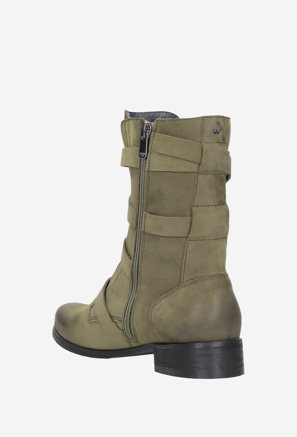 Originálne dámske členkové čižmy z nubuk kože 8578-27 Widok 3