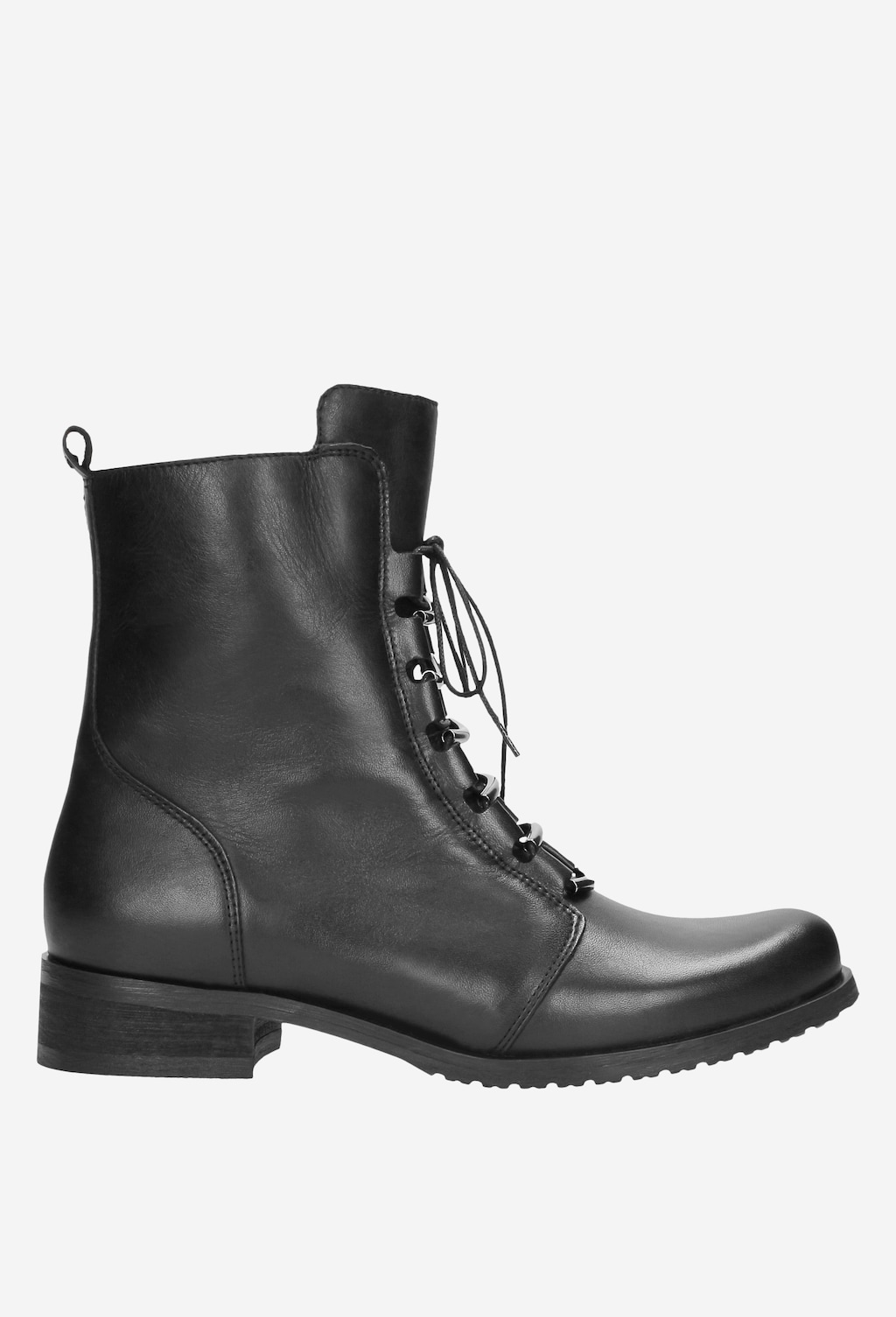 Czarne trzewiki damskie 8672-51 Widok 2