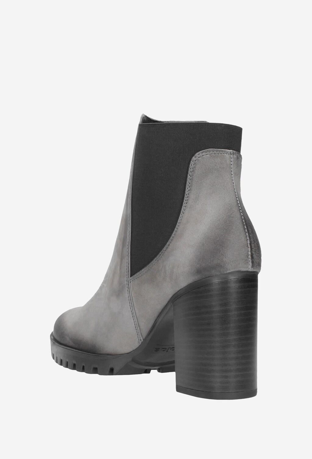 Popielate botki damskie 8594-20 Widok 3