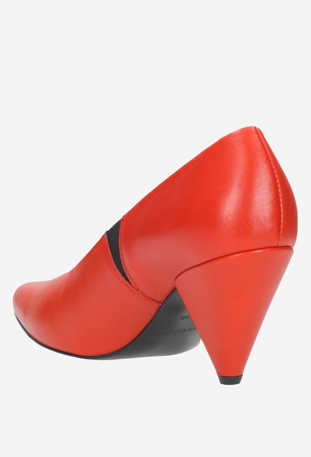Czerwone czółenka damskie 8398-55 Widok 4