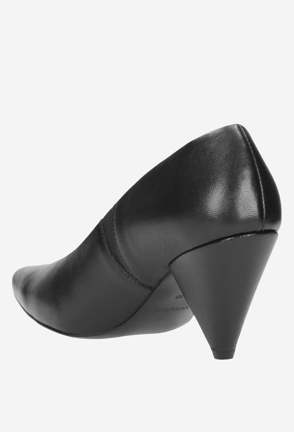 Czarne czółenka damskie 8398-51 Widok 4