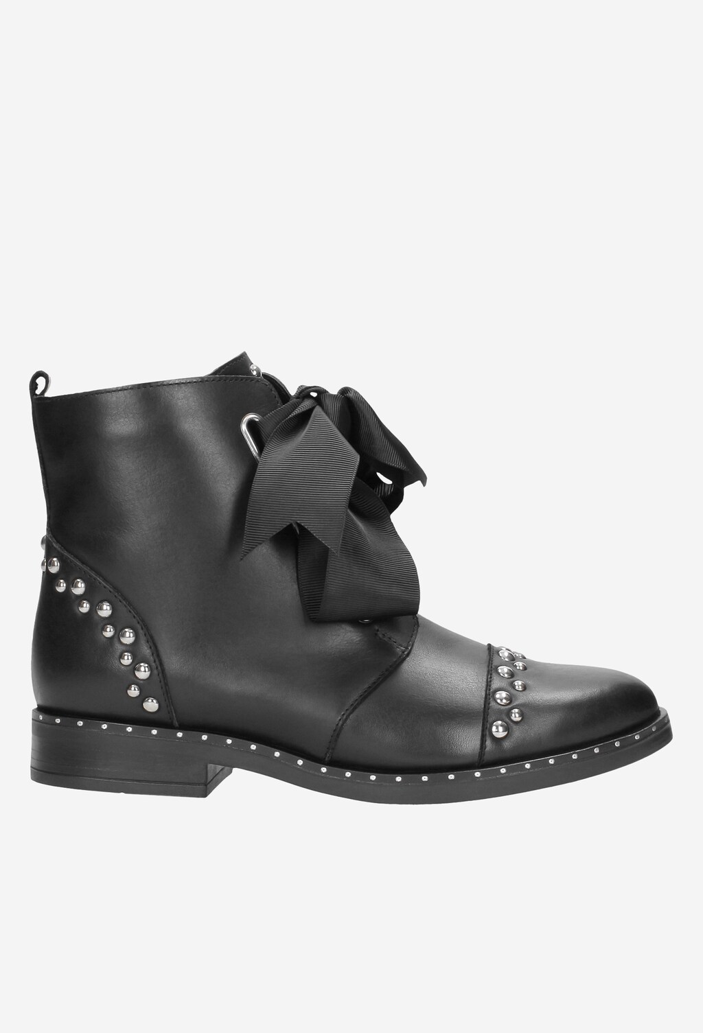 Czarne trzewiki damskie 8686-51 Widok 1