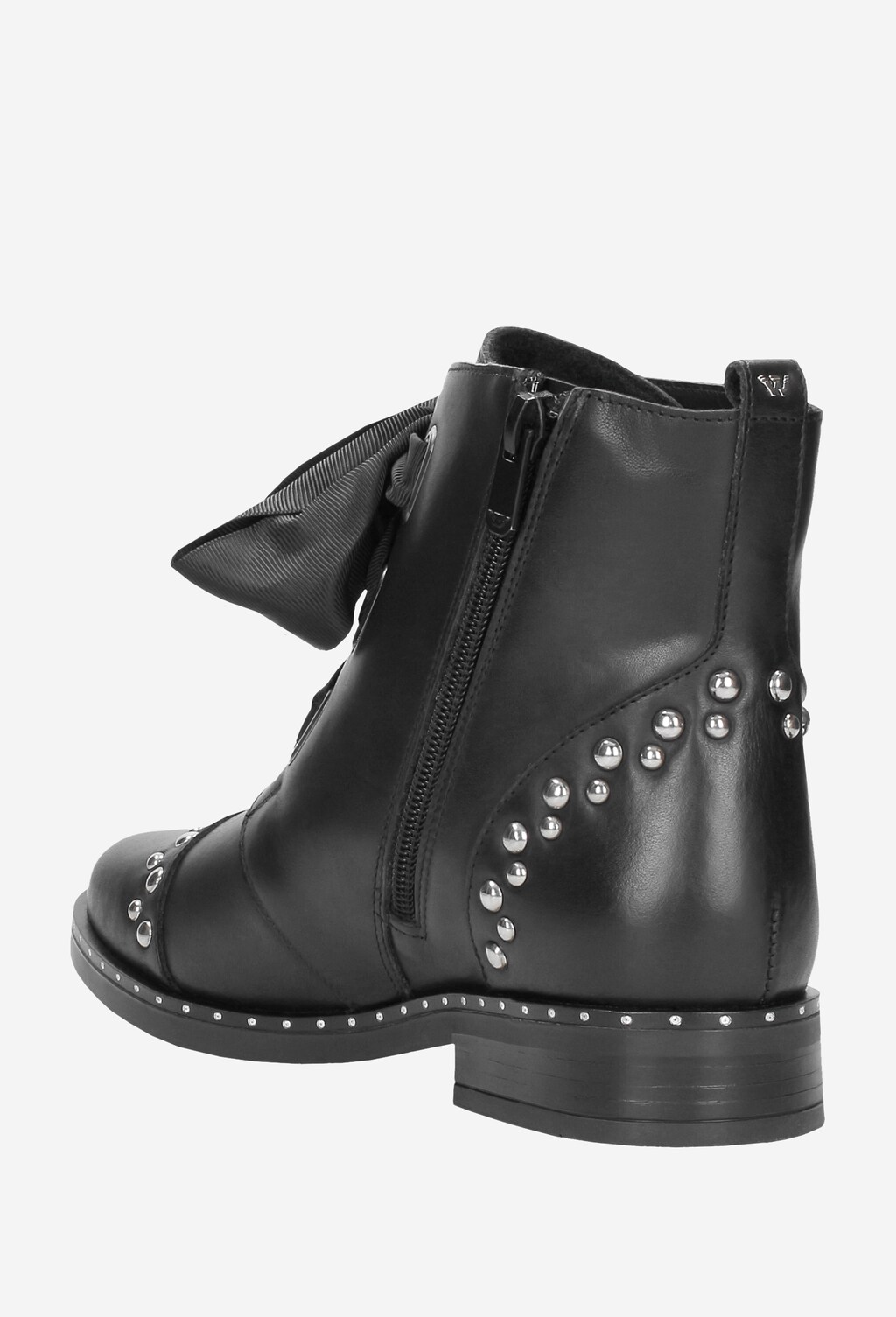 Czarne trzewiki damskie 8686-51 Widok 3