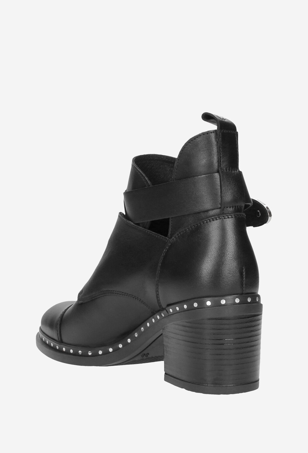 Czarne botki damskie 8576-51 Widok 4