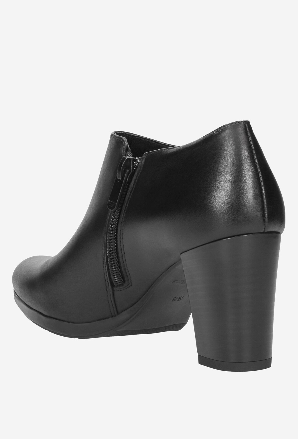 Czarne półbuty damskie 8547-71 Widok 3