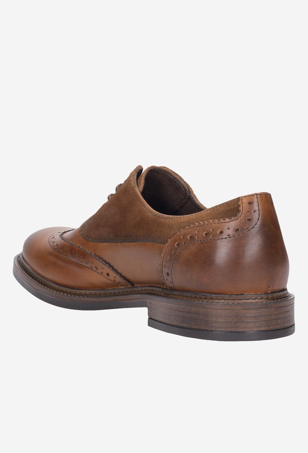 Brązowe półbuty męskie 8092-73 Widok 3