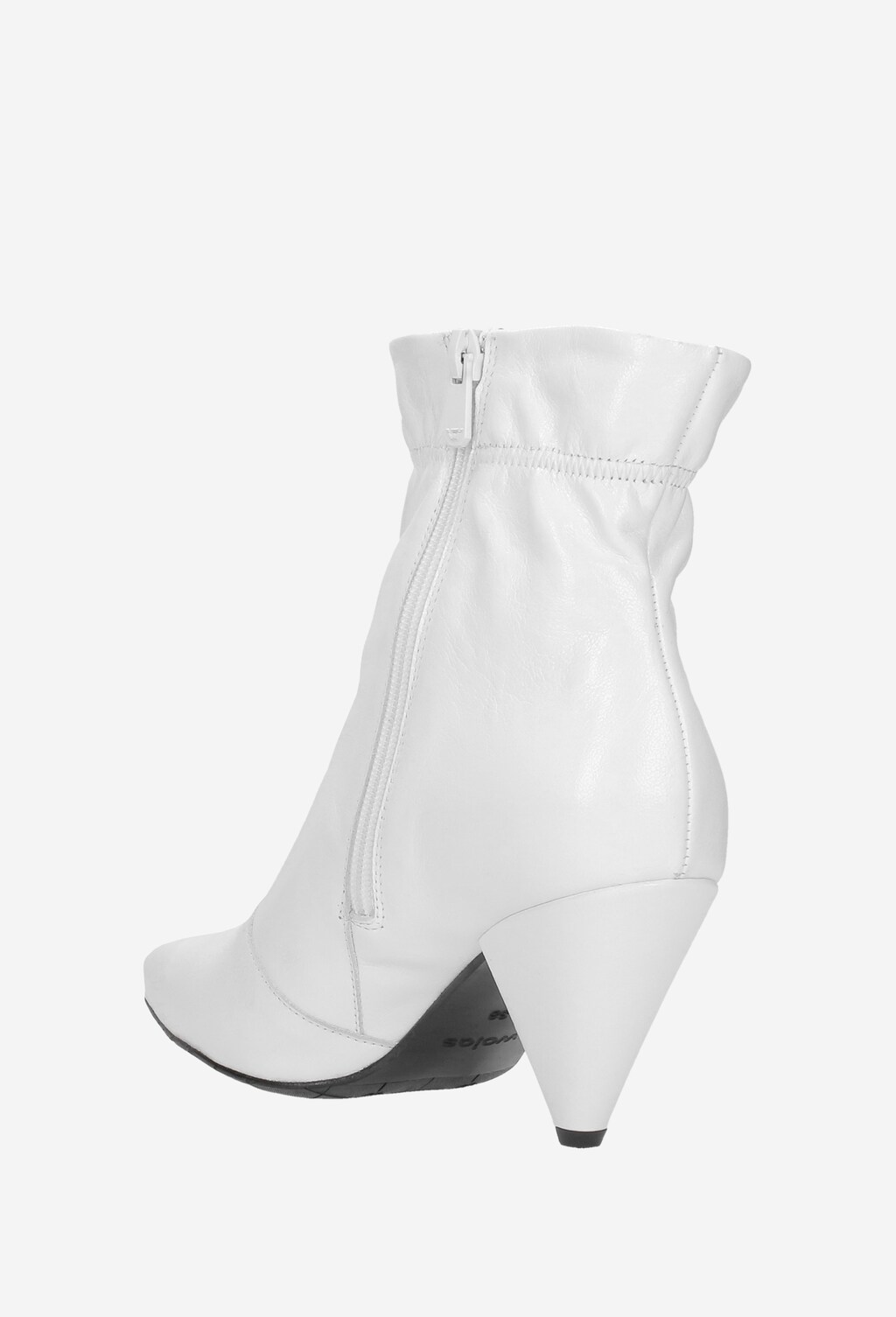 Białe damskie botki 8645-59 Widok 4