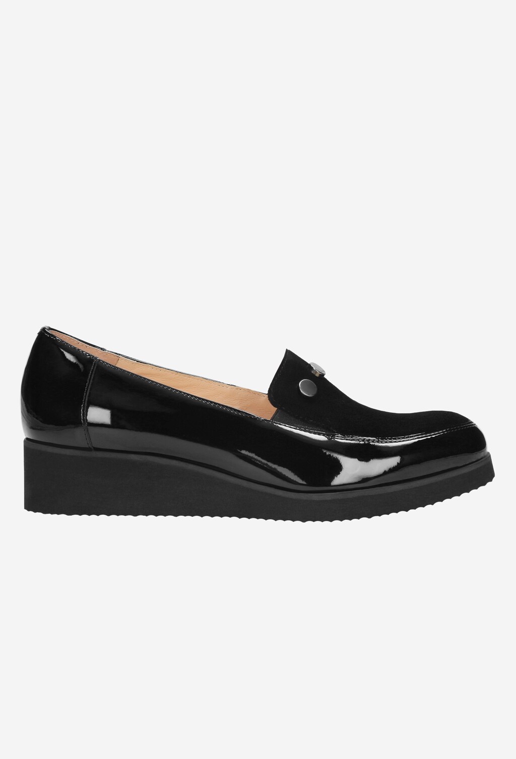 Czarne damskie półbuty 8530-71 Widok 2