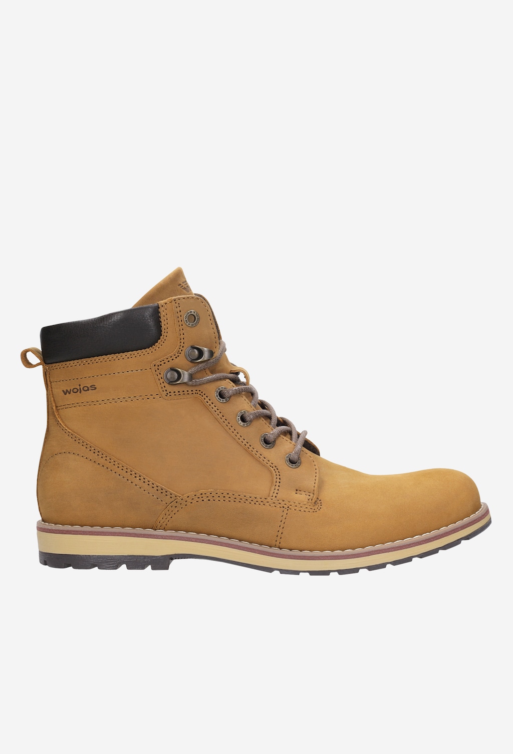 Hnědé kožené pánské kotníkové boty na šněrování 8233-73 Widok 1